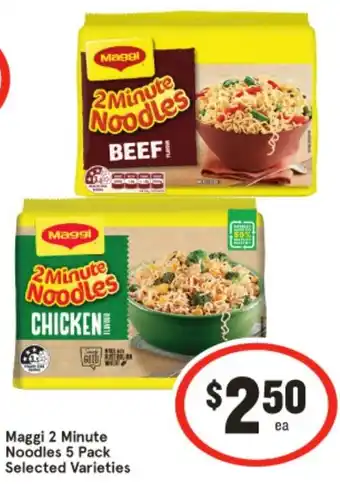 IGA Maggi 2 Minute Noodles 5 Pack offer