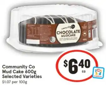 IGA Community Co Mud Cake 600g offer