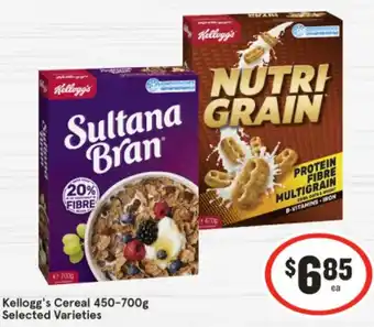 IGA Kellogg's Cereal 450-700g offer