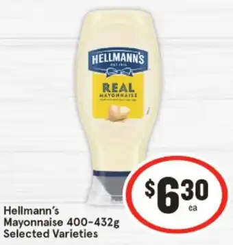 IGA Hellmann's Mayonnaise 400-432g offer