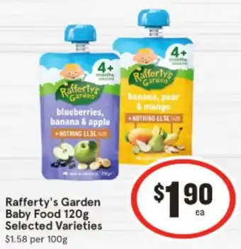 IGA Rafferty's Garden Baby Food 120g offer