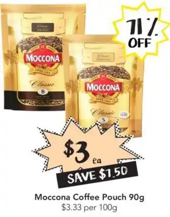 Drakes Moccona Coffee Pouch 90g offer