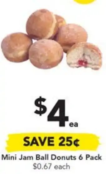 Drakes Mini Jam Ball Donuts 6 Pack offer