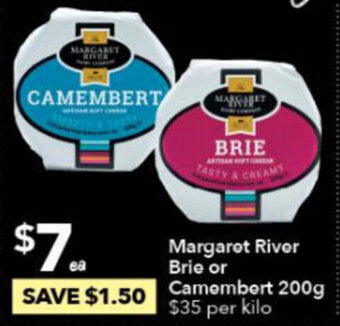 Margaret River Brie or Camembert 200g