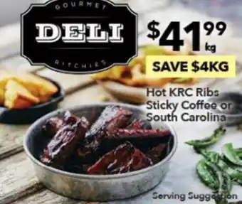 Hot KRC Ribs Sticky Coffee or South Carolina