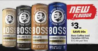 Ritchies Boss Coffee Iced Varieties 237ml offer