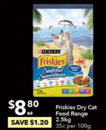 Friskies Dry Cat Food Range 2.5kg