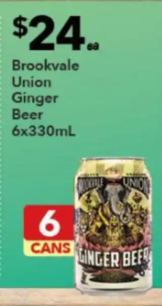 Brookvale Union Ginger Beer 6x330ml