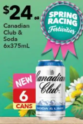 Ritchies Canadian Club & Soda 6x375ml offer