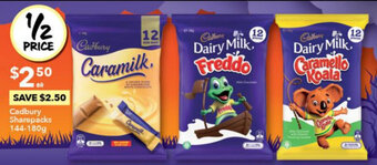 Ritchies Cadbury Sharepacks 144-180g offer