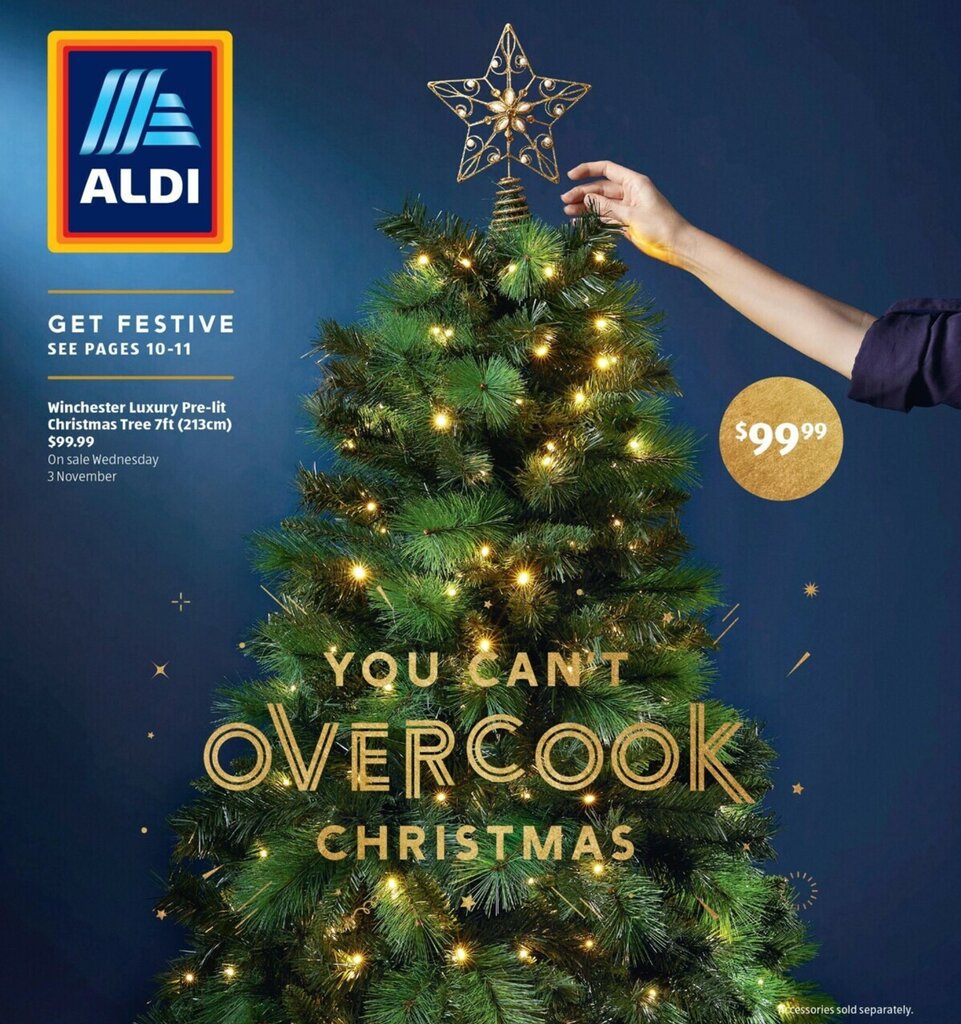 Winchester Luxury Prelit Christmas Tree 7ft (213cm) offer at ALDI