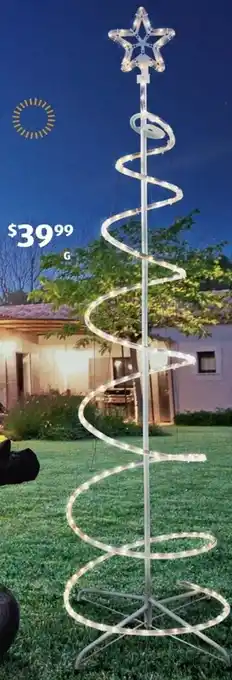 ALDI LED Solar Spiral Christmas Tree Light offer