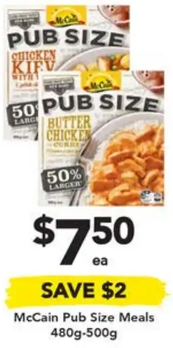 Drakes McCain Pub Size Meals 480g-500g offer
