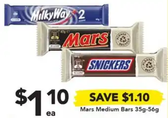 Drakes Mars Medium Bars 35g-56g offer