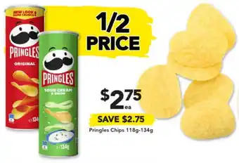 Drakes Pringles Chips 118g-134g offer