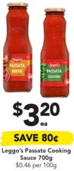 Drakes Leggo's Passata Cooking Sauce 700g offer