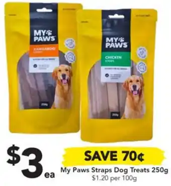 My Paws Straps Dog Treats 250g