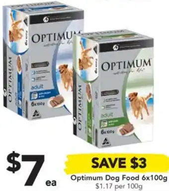 Drakes Optimum Dog Food 6x100g offer