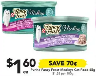 Drakes Purina Fancy Feast Medleys Cat Food 85g offer