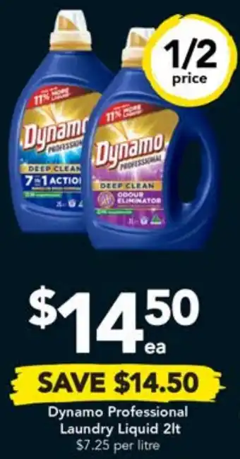 Drakes Dynamo Professional Laundry Liquid 2lt offer