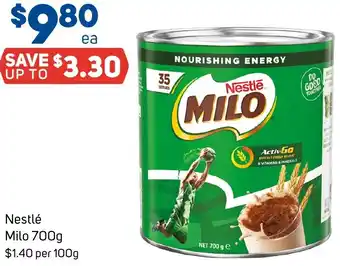 Foodland Nestle Milo 700g offer
