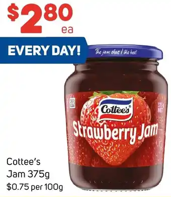 Foodland Cottee's Jam 375g offer