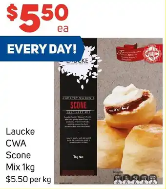 Foodland Laucke CWA Scone Mix 1kg offer