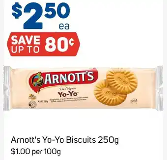 Foodland Arnott's Yo-Yo Biscuits 250g offer
