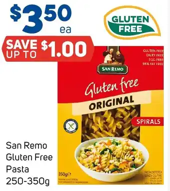 Foodland San Remo Gluten Free Pasta 250-350g offer