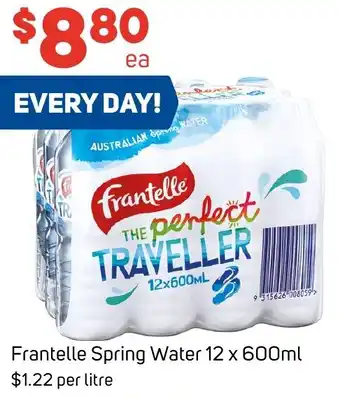 Foodland Frantelle Spring Water 12 x 600ml offer