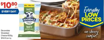Foodland Devondale Shredded Cheese 600g offer