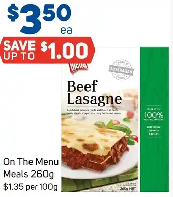 Foodland On The Menu Meals 260g offer