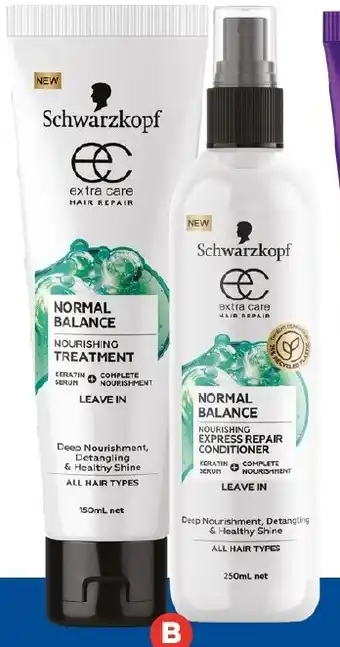 Foodland Schwarzkopf Extra Care Leave In Treatment 150ml or Conditioner 250ml offer