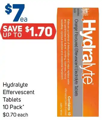 Foodland Hydralyte effervescent tablets 10 Pack offer