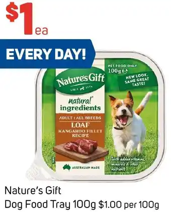 Foodland Nature's Gift Dog Food Tray 100g offer