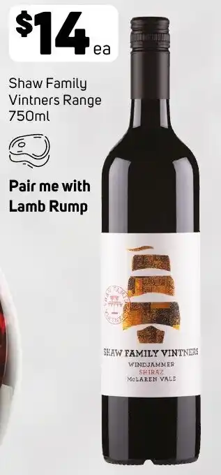 Shaw Family Vintners Range 750ml