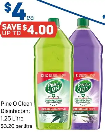 Foodland Pine O Cleen Disinfectant 1.25 Litre offer