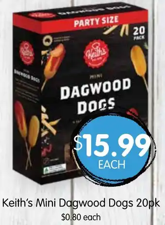 Spudshed Keith's Mini Dagwood Dogs 20pk offer