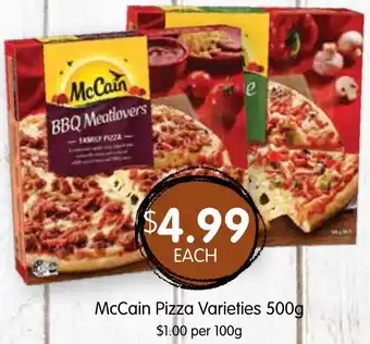 Spudshed McCain Pizza Varieties 500g offer
