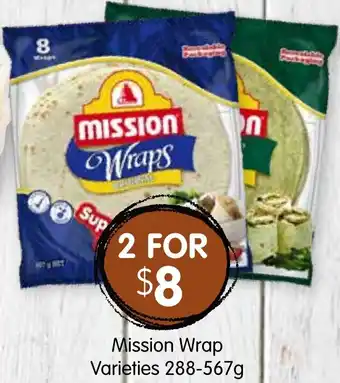 Spudshed Mission Wrap Varieties 288-567g offer