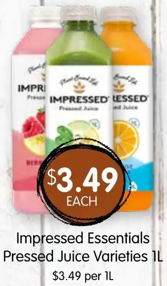 Spudshed Impressed Essentials Pressed Juice Varieties IL offer