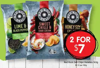 Spudshed Red Rock Deli Chips Varieties 165g offer