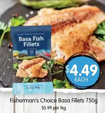 Spudshed Fisherman's Choice Basa Fillets 750g offer