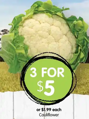 Spudshed Cauliflower offer