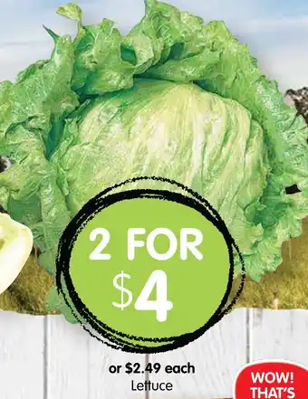 Spudshed Lettuce offer