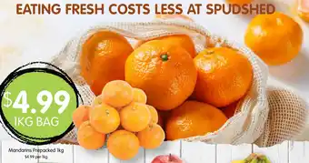 Spudshed Mandarins Prepacked 1kg offer