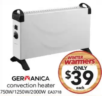 Cheap as Chips GERMANICA convection heater offer
