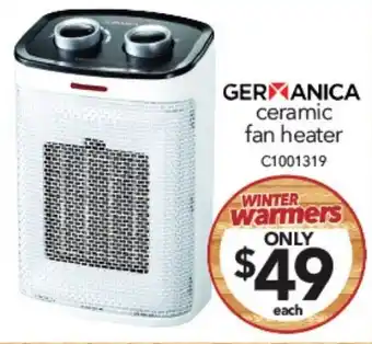 GERMANICA ceramic fan heater