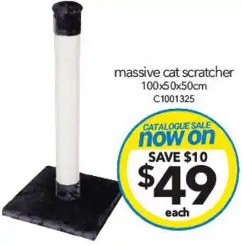 Cheap as Chips massive cat scratcher 100x50x50cm offer