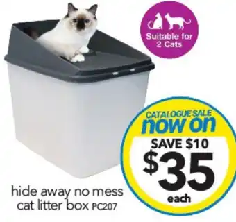 Cheap as Chips hide away no mess cat litter box offer